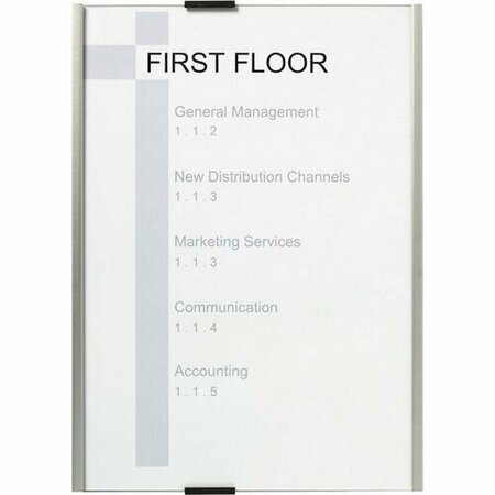 DURABLE OFFICE PRODUCTS Information Sign, 10 Inserts, 8-7/16inx11-7/8in DBL480623